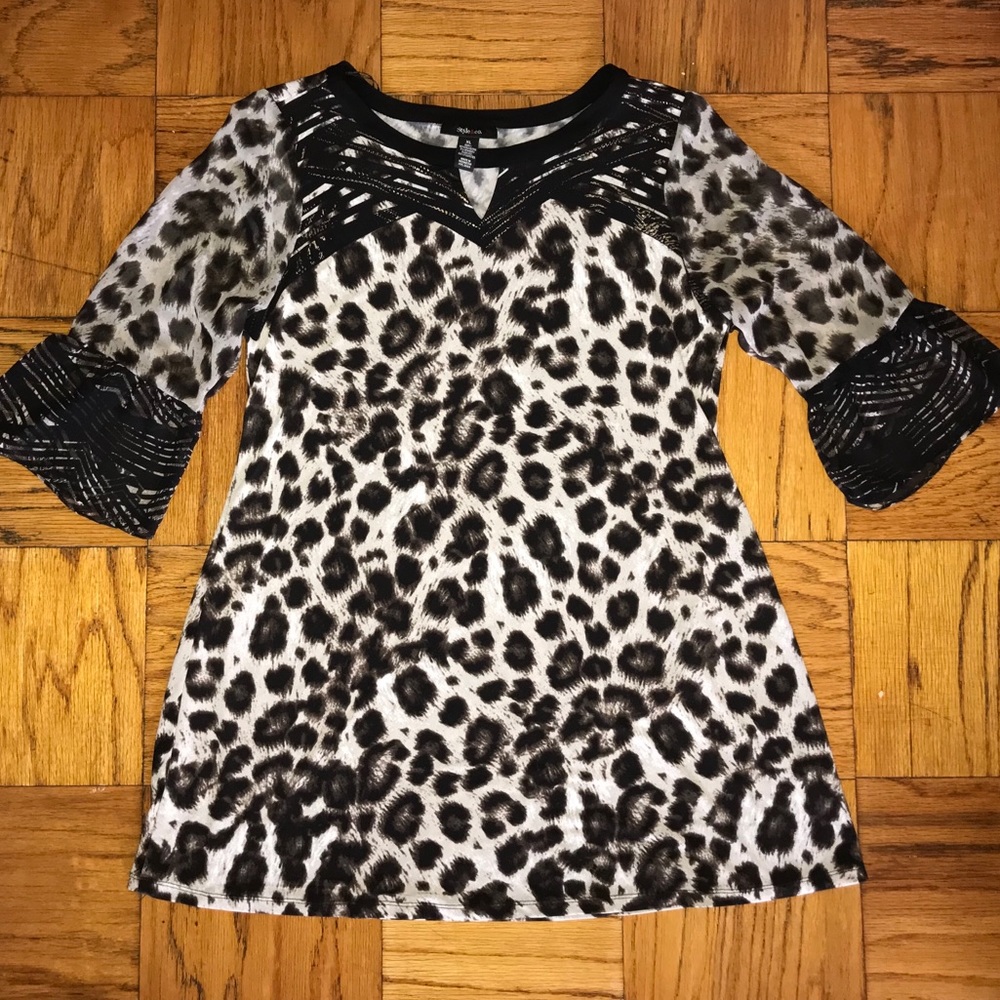 Style & Co Animal Print Dress Size XL